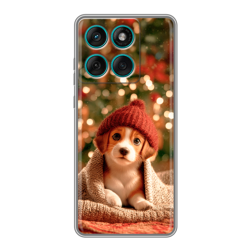 Силиконовый чехол на Motorola Edge 60 Fusion с принтом Новый год Силиконовый чехол на Motorola Edge 60 Fusion с принтом Новый год