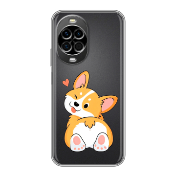 Силиконовый чехол на Huawei Nova 14 с принтом Корги