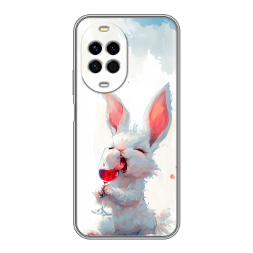 Силиконовый чехол на Huawei Nova 14 с принтом кролик зайчик