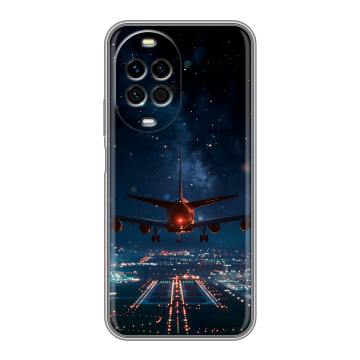 Силиконовый чехол на Huawei Nova 14 с принтом самолет