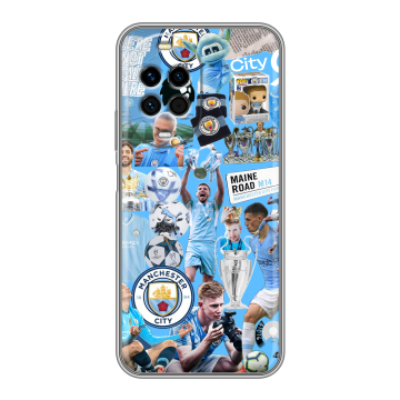 Силиконовый чехол на Huawei Nova 14 с принтом Man City Манчестер Сити