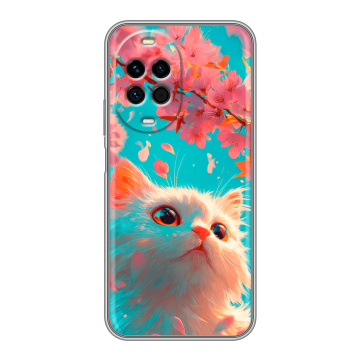 Силиконовый чехол на Huawei Nova 14 с принтом Красивый кот