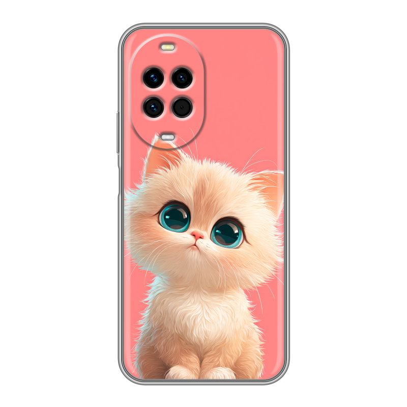 Силиконовый чехол на Huawei Nova 14 с принтом Розовый котенок Силиконовый чехол на Huawei Nova 14 с принтом Розовый котенок