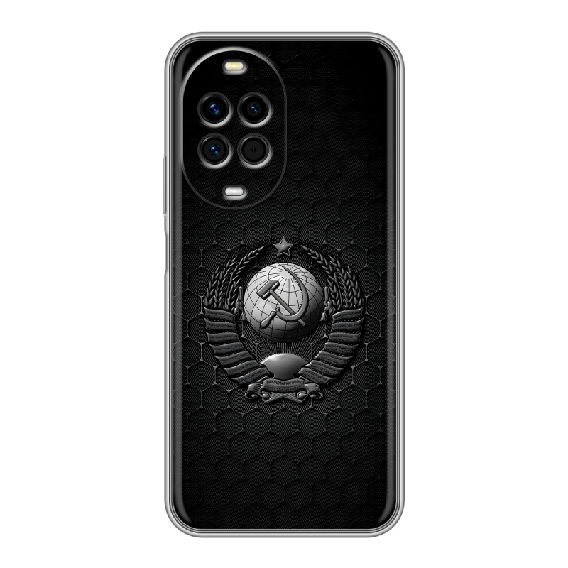 Силиконовый чехол на Huawei Nova 14 с принтом Герб Флаг СССР Силиконовый чехол на Huawei Nova 14 с принтом Герб Флаг СССР