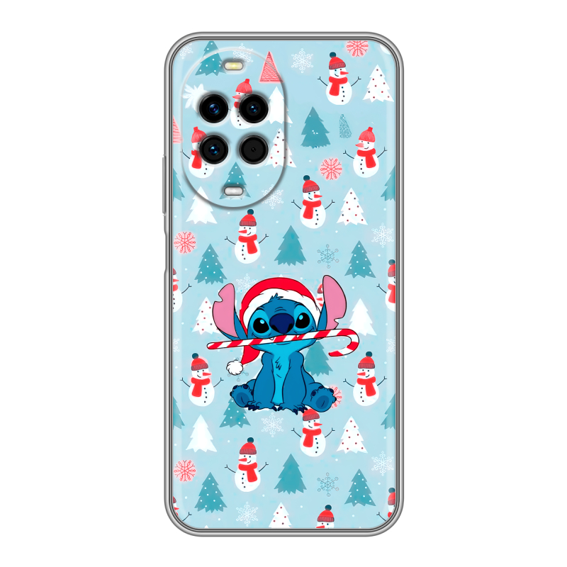 Силиконовый чехол на Huawei Nova 14 с принтом Стич Новый год Силиконовый чехол на Huawei Nova 14 с принтом Стич Новый год