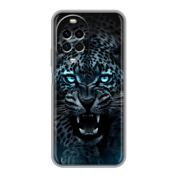 Силиконовый чехол на Huawei Nova 14 Pro с принтом Темный леопард Силиконовый чехол на Huawei Nova 14 Pro с принтом Темный леопард