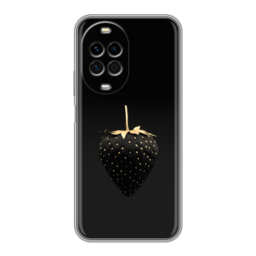 Силиконовый чехол на Huawei Nova 14 Pro с принтом Черная клубника Силиконовый чехол на Huawei Nova 14 Pro с принтом Черная клубника
