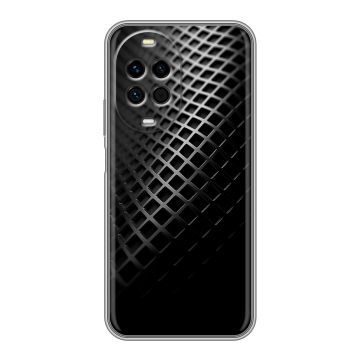Силиконовый чехол на Huawei Nova 14 Pro с принтом Текстура металла