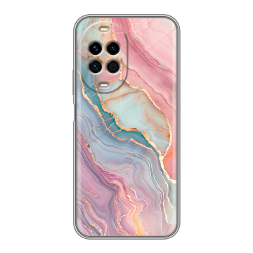 Силиконовый чехол на Huawei Nova 14 Pro с принтом розовый мрамор Силиконовый чехол на Huawei Nova 14 Pro с принтом розовый мрамор