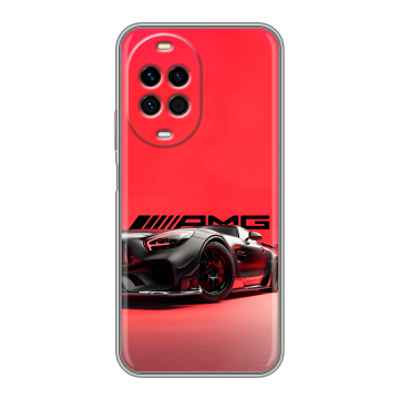 Силиконовый чехол на Huawei Nova 14 Pro с принтом Мерседес Mercedes AMG