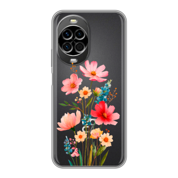 Силиконовый чехол на Huawei Nova 14 Pro с принтом Цветы