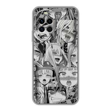 Силиконовый чехол на Huawei Nova 14 Pro с принтом Ahegao Ахегао Аниме
