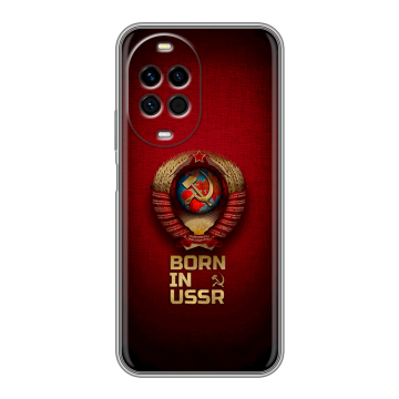 Силиконовый чехол на Huawei Nova 14 Pro с принтом Флаг Герб СССР