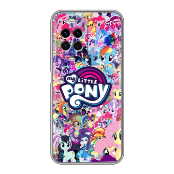 Силиконовый чехол на Huawei Nova 14 Pro с принтом My little pony Дружба чудо