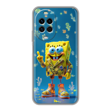 Силиконовый чехол на Huawei Nova 14 Pro с принтом Спанч боб Спанчбоб Силиконовый чехол на Huawei Nova 14 Pro с принтом Спанч боб Спанчбоб