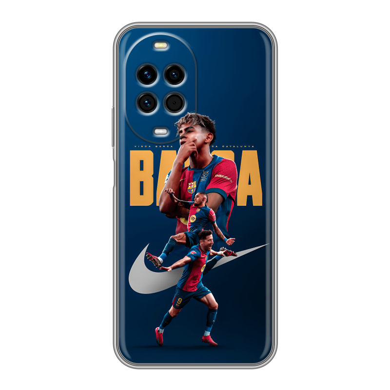 Силиконовый чехол на Huawei Nova 14 Pro с принтом Барселона Barca Yamal Силиконовый чехол на Huawei Nova 14 Pro с принтом Барселона Barca Yamal