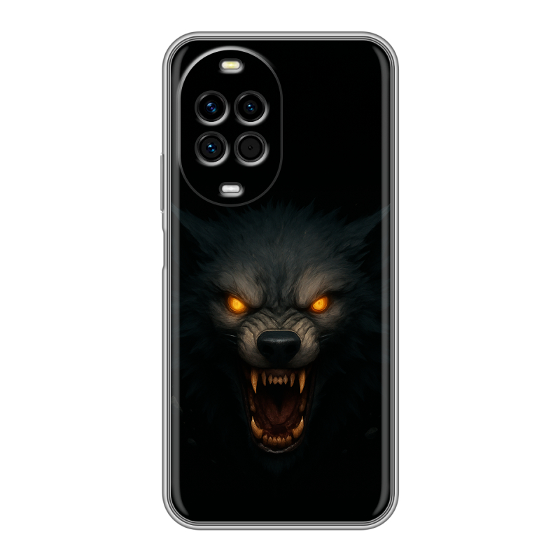 Силиконовый чехол на Huawei Nova 14 Pro с принтом Волк Силиконовый чехол на Huawei Nova 14 Pro с принтом Волк