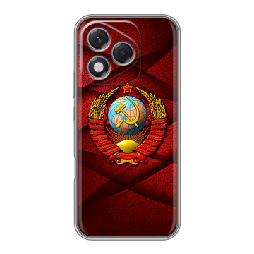 Силиконовый чехол на Honor 400 Lite с принтом Герб СССР Силиконовый чехол на Honor 400 Lite с принтом Герб СССР