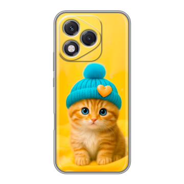 Силиконовый чехол на Honor 400 Lite с принтом Котенок в шапке