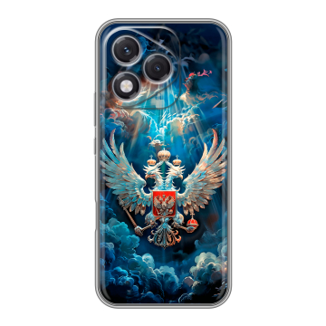 Силиконовый чехол на Honor 400 Lite с принтом Герб флаг России Силиконовый чехол на Honor 400 Lite с принтом Герб флаг России