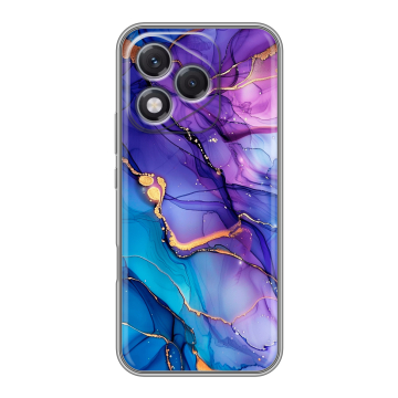 Силиконовый чехол на Honor 400 Lite с принтом синий мрамор