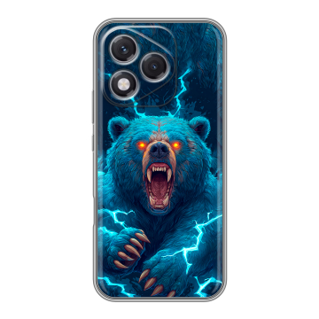 Силиконовый чехол на Honor 400 Lite с принтом Медведь Силиконовый чехол на Honor 400 Lite с принтом Медведь