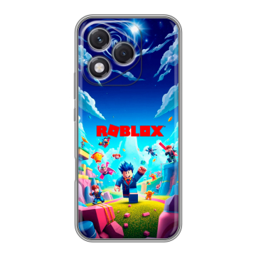 Силиконовый чехол на Honor 400 Lite с принтом Roblox Роблокс