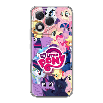 Силиконовый чехол на Honor 400 Lite с принтом My little pony Дружба чудо Силиконовый чехол на Honor 400 Lite с принтом My little pony Дружба чудо