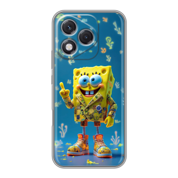 Силиконовый чехол на Honor 400 Lite с принтом Спанч боб Спанчбоб