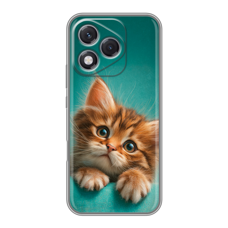Силиконовый чехол на Honor 400 Lite с принтом котенок Силиконовый чехол на Honor 400 Lite с принтом котенок