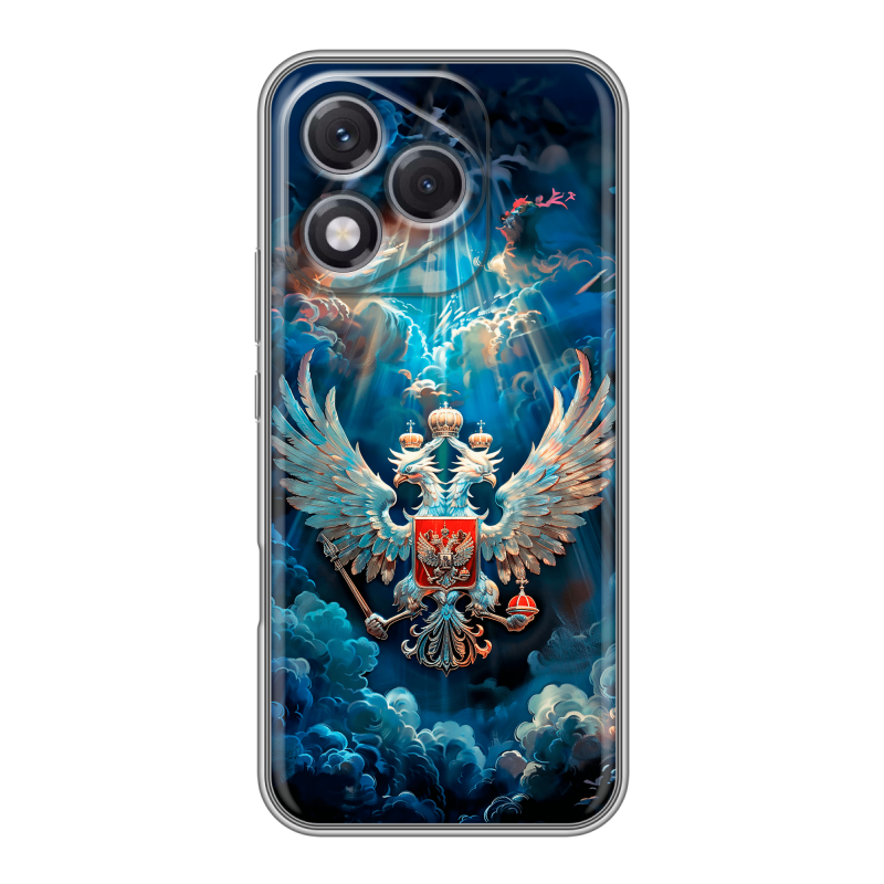 Силиконовый чехол на Honor 400 Lite с принтом Герб флаг России Силиконовый чехол на Honor 400 Lite с принтом Герб флаг России