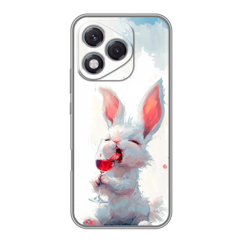 Силиконовый чехол на Honor 400 Lite с принтом кролик зайчик Силиконовый чехол на Honor 400 Lite с принтом кролик зайчик