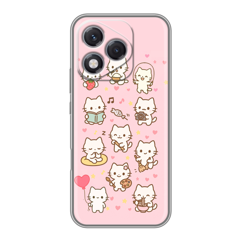 Силиконовый чехол на Honor 400 Lite с принтом Hello Kitty Хелоу Кити Силиконовый чехол на Honor 400 Lite с принтом Hello Kitty Хелоу Кити