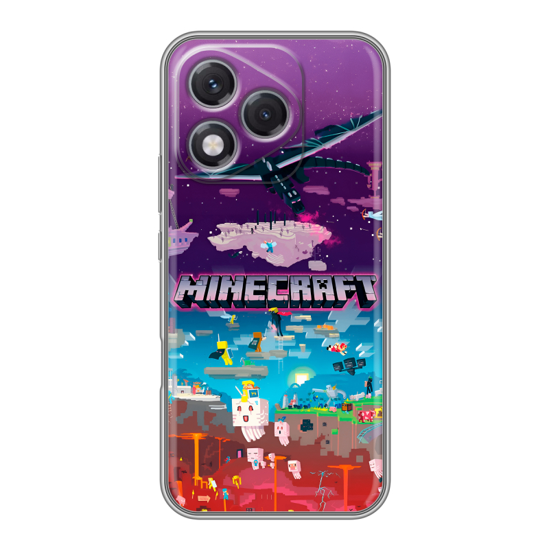 Силиконовый чехол на Honor 400 Lite с принтом Майнкрафт Minecraft Силиконовый чехол на Honor 400 Lite с принтом Майнкрафт Minecraft