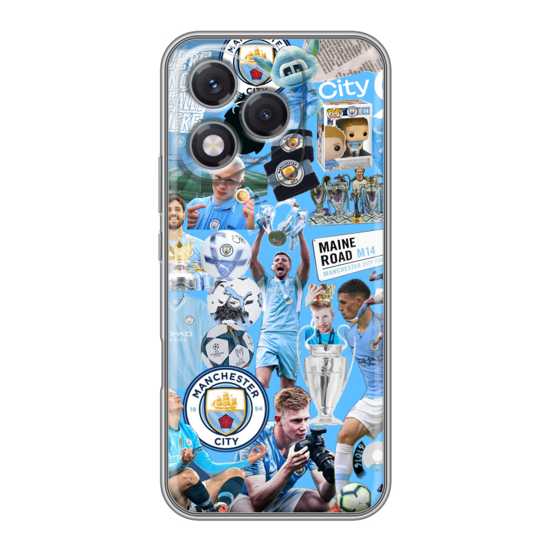 Силиконовый чехол на Honor 400 Lite с принтом Man City Манчестер Сити Силиконовый чехол на Honor 400 Lite с принтом Man City Манчестер Сити