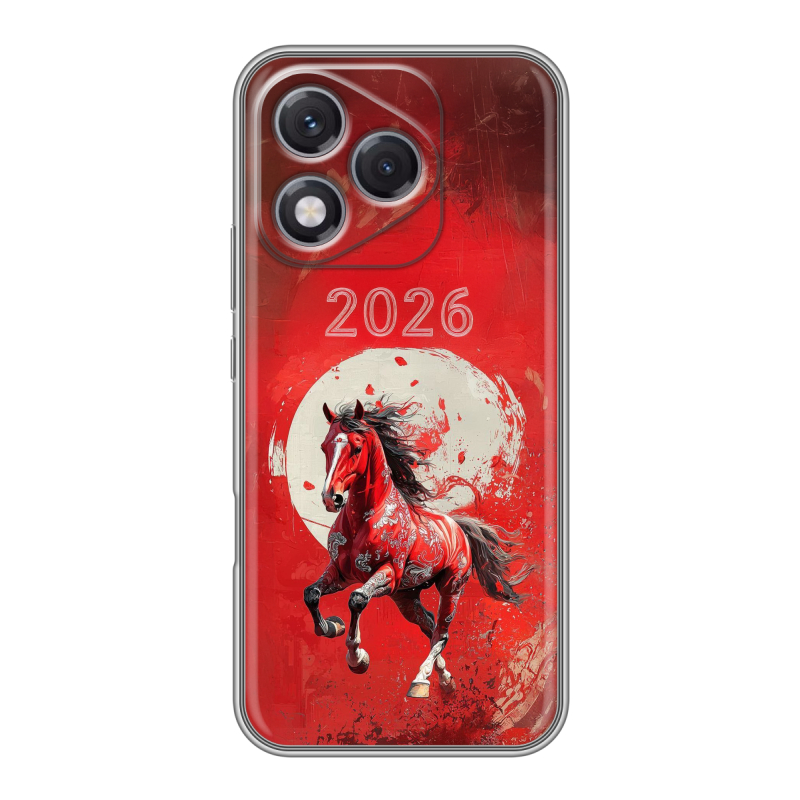 Силиконовый чехол на Honor 400 Lite с принтом Новый год Силиконовый чехол на Honor 400 Lite с принтом Новый год