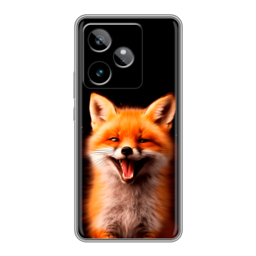 Силиконовый чехол на Realme GT 7T с принтом Лиса
