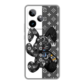 Силиконовый чехол на Realme GT 7T с принтом Луи робот Силиконовый чехол на Realme GT 7T с принтом Луи робот