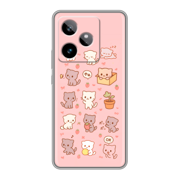 Силиконовый чехол на Realme GT 7T с принтом Hello Kitty Хелоу Кити Силиконовый чехол на Realme GT 7T с принтом Hello Kitty Хелоу Кити
