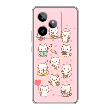 Силиконовый чехол на Realme GT 7T с принтом Hello Kitty Хелоу Кити Силиконовый чехол на Realme GT 7T с принтом Hello Kitty Хелоу Кити