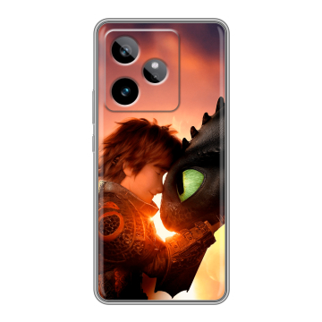 Силиконовый чехол на Realme GT 7T с принтом Как приручить дракона Силиконовый чехол на Realme GT 7T с принтом Как приручить дракона