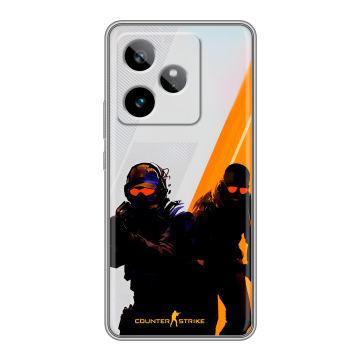 Силиконовый чехол на Realme GT 7T с принтом Контер страйк Counter strike Силиконовый чехол на Realme GT 7T с принтом Контер страйк Counter strike