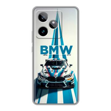 Силиконовый чехол на Realme GT 7T с принтом БМВ BMW Силиконовый чехол на Realme GT 7T с принтом БМВ BMW