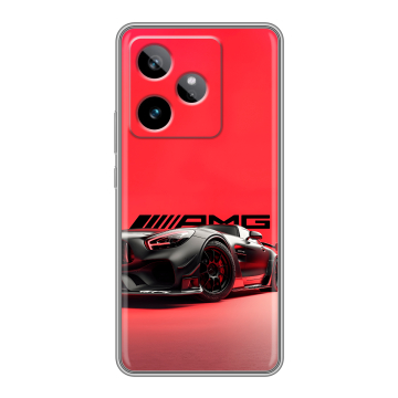 Силиконовый чехол на Realme GT 7T с принтом Мерседес Mercedes AMG Силиконовый чехол на Realme GT 7T с принтом Мерседес Mercedes AMG