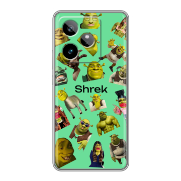Силиконовый чехол на Realme GT 7T с принтом Шрек Shrek Силиконовый чехол на Realme GT 7T с принтом Шрек Shrek