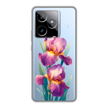 Силиконовый чехол на Realme GT 7T с принтом Цветы орхидеи Силиконовый чехол на Realme GT 7T с принтом Цветы орхидеи