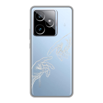 Силиконовый чехол на Realme GT 7T с принтом Сотворение мира Силиконовый чехол на Realme GT 7T с принтом Сотворение мира