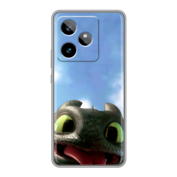 Силиконовый чехол на Realme GT 7T с принтом Как приручить дракона Силиконовый чехол на Realme GT 7T с принтом Как приручить дракона
