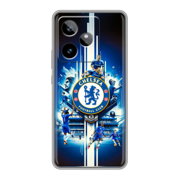 Силиконовый чехол на Realme GT 7T с принтом Chelsea Челси Силиконовый чехол на Realme GT 7T с принтом Chelsea Челси