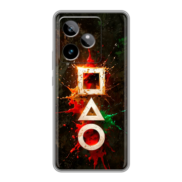 Силиконовый чехол на Realme GT 7T с принтом Squid Game Игра кальмара Силиконовый чехол на Realme GT 7T с принтом Squid Game Игра кальмара